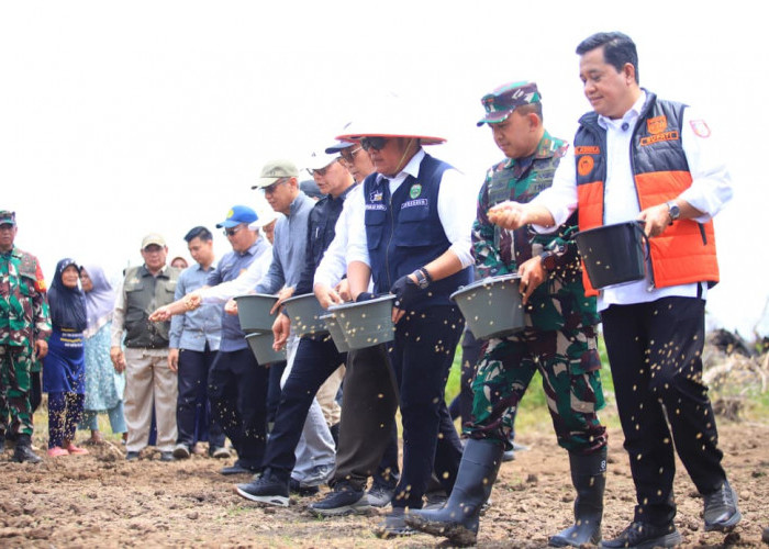 Motoran ke Banyuasin, Gubernur Herman Deru Turun Langsung Tanam Padi hingga Safari Jumat