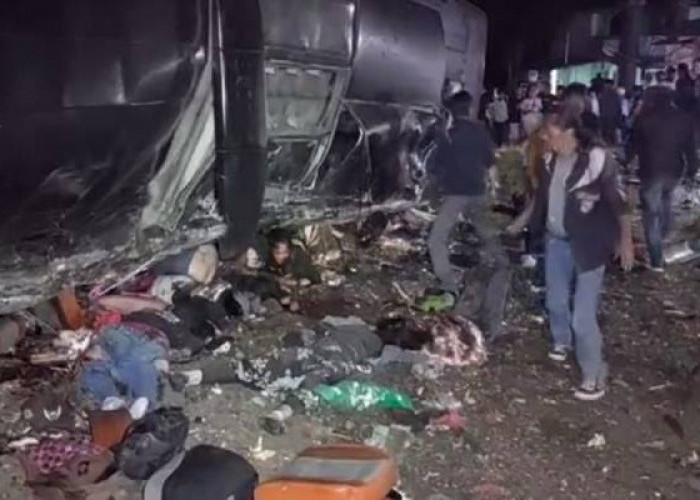 Diduga Rem Blong, Bus Pariwisata Rombongan SMK Depok Kecelakaan di Turunan Subang, 9 Korban Meninggal Ditempat
