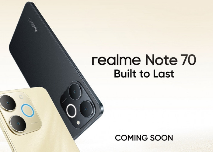 Spesifikasi Realme Note 70, Dibekali Baterai 6.300mAh dan Charger USB Type-C15 Watt