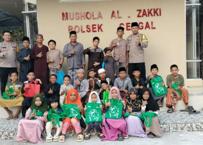 Anak-Anak Desa Cengal dengan Semangat Belajar Mengaji di Musolah Al Zakki Polsek Cengal