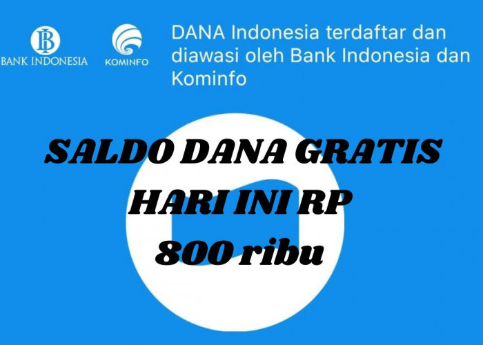 Secepat Kilat Dapatkan Saldo  Dana RP 800 Hanya  Berlaku Hari Ini 