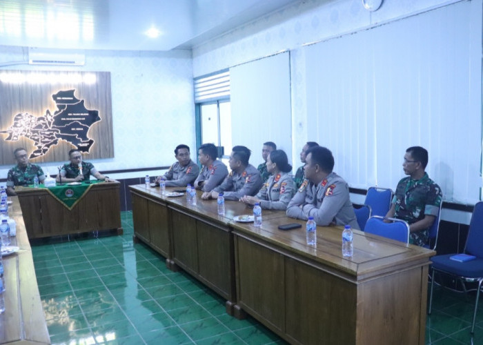 Sespim Polri Audiensi di Kodim 0402/OKI Bahas Penanganan Karhutla