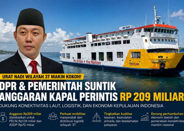 Urat Nadi Wilayah 3T Makin Kokoh! DPR & Pemerintah Suntik Anggaran Kapal Perintis Rp 209 Miliar