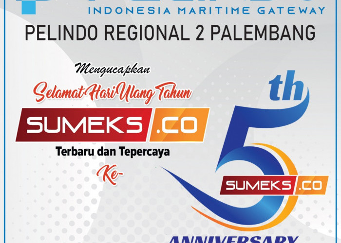 PELINDO Regional 2 Palembang Mengucapkan Selamat Ulang Tahun SUMEKS.CO ke 6 Tahun