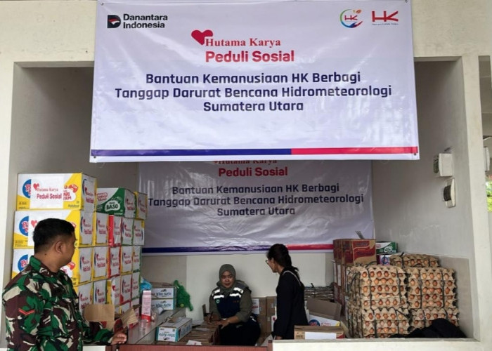 Hutama Karya Berbagi, Berikan Bantuan Kemanusiaan Bencana Banjir di Sumatera Utara