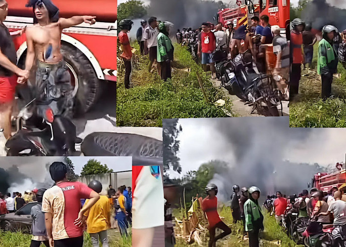 Pemadam Palembang Tiba di Kemang Manis Ternyata Info 65 Orang Sedang Bakar Sampah