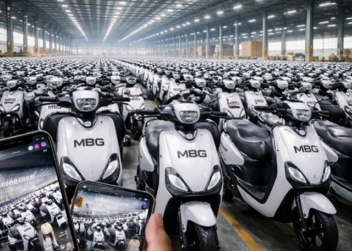 HEBOH! 70 Ribu Motor Listrik Berlogo MBG Diduga Siap Didistribusikan, Bikin Geger Warganet