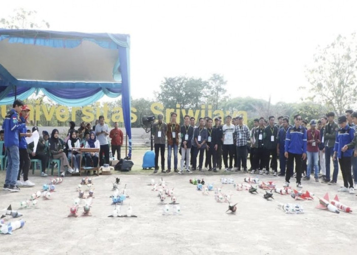 36 Peserta Unjuk Kebolehan Kompetisi Roket Air Pelajar se-Sumsel di Kampus Unsri Indralaya Ogan Ilir