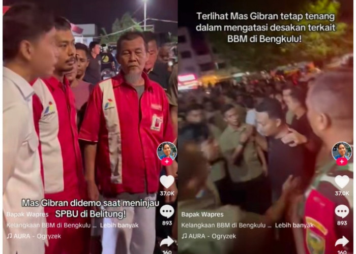 Sidak Kelangkaan BBM di Bengkulu, Wapres Gibran Malah Disambut Aksi Demo