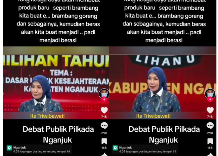 Cabup Nganjuk Ita Triwibawati Jadi Cibiran Warganet, Sampaikan Inovasi Padi Jadi Beras