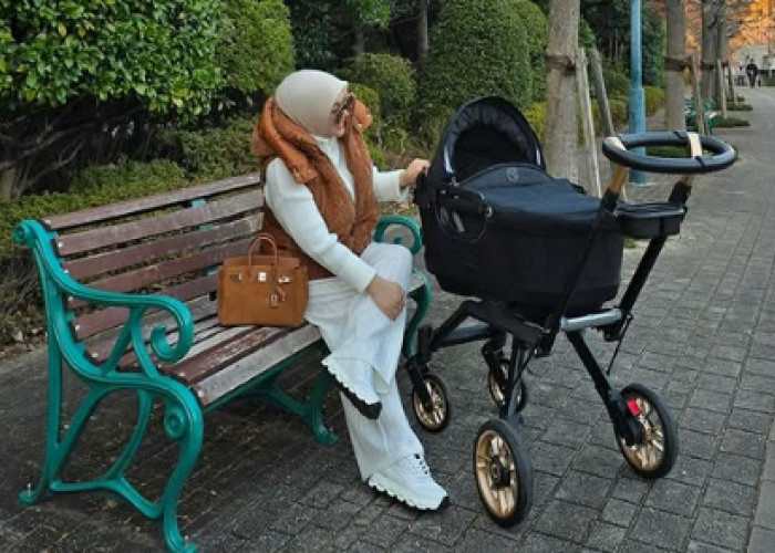 Bikin Melongo! Harga Stroller Anak Syahrini Seharga Motor Honda PCX, Netizen: Orang Kaya Mah Bebas