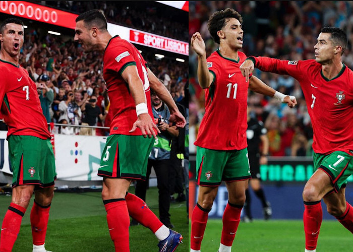 Lagi-lagi Ronaldo Cetak Gol Kemenangan Portugal vs Skotlandia, CR7 Memang Pemain Tua Tapi OTW Rekor 1000 Gol