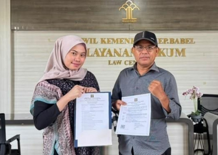 Kanwil Kemenkum Babel Perkuat Legalitas UMK, PT Cahaya Saqinah Madani Resmi Kantongi Sertifikat Perseroan Pero
