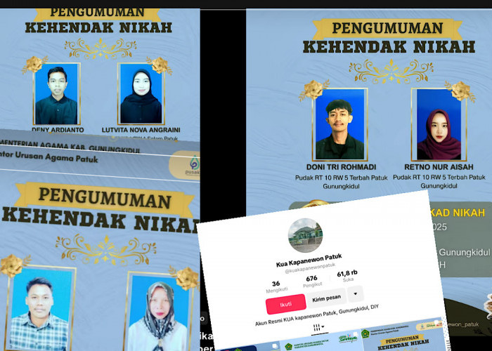 Pengumuman Kehendak Nikah KUA Patuk Bikin Netizen Debat, Supaya Tahu Laki Orang atau Bini Orang? 