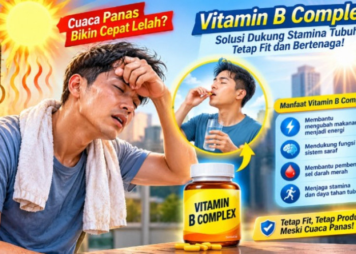 Cuaca Panas Bikin Cepat Lelah? Ini 4 Pilihan Vitamin B Complex untuk Dukung Stamina Tubuh
