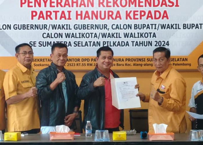 Kembali Dapat Dukungan, Askolani Diusung Partai Hanura untuk Maju Pilkada Banyuasin 2024