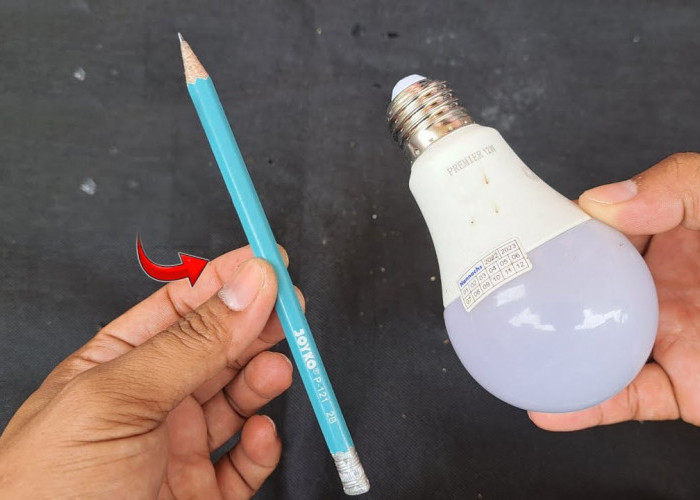 Ah yang Benar Nih! Cuma Modal Lem dan Pensil Lampu LED Kembali Menyala, Yuk Buktikan!