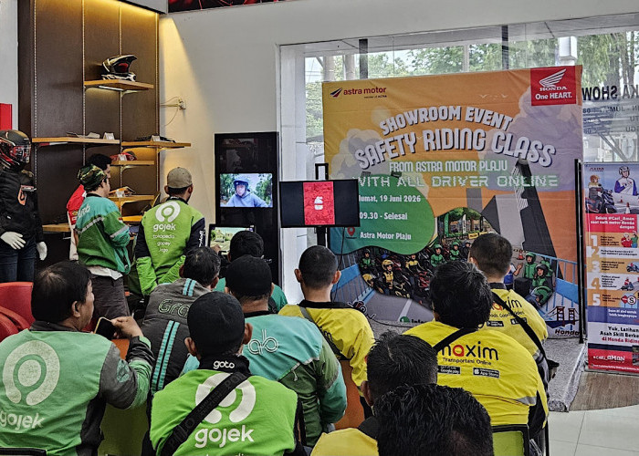 Astra Motor Sumsel Gandeng Driver Ojol Tebarkan Semangat #Cari_Aman