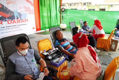 Peringati Hari Donor Darah Sedunia, Perwira Pertamina Patra Niaga Regional Sumbagsel Antusias Ikuti Donor Dara