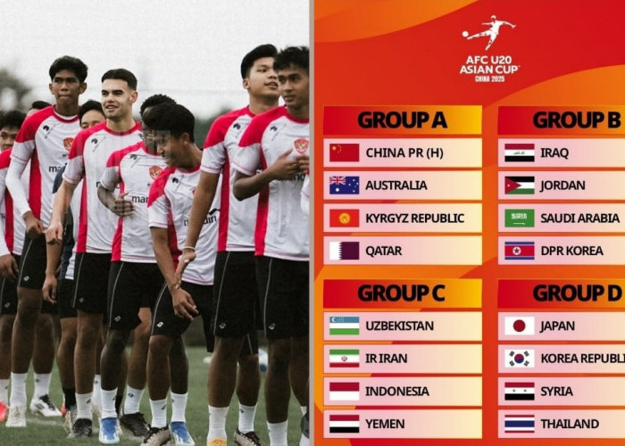 BERAT, Hasil Drawing Piala Asia U20 2025 Timnas Indonesia Tantang Juara Bertahan Uzbekistan 