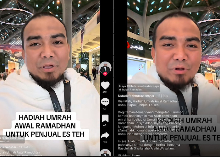 Penjual Es Teh Viral Diumpat Gus Miftah Ke Tanah Suci Di Awal Ramadhan Ini Bersama Ustadz Fakhrurrazi 