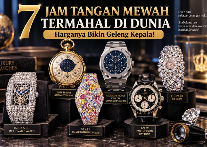 7 Jam Tangan Mewah Termahal di Dunia, Harganya Bikin Geleng Kepala
