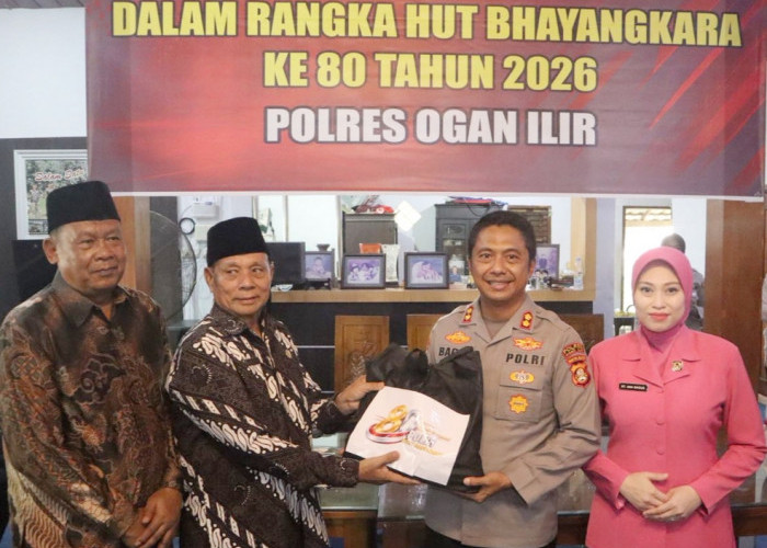 Semarak HUT Bhayangkara ke-80, Kapolres Ogan Ilir Pimpin Anjangsana ke Para Purnawirawan Polri