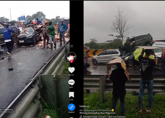 Kecelakaan Tol Cipularang Salah Oknum Sopir Truk, Disana Ada Jalur Darurat Tapi Lebih Memilih di Kanan 