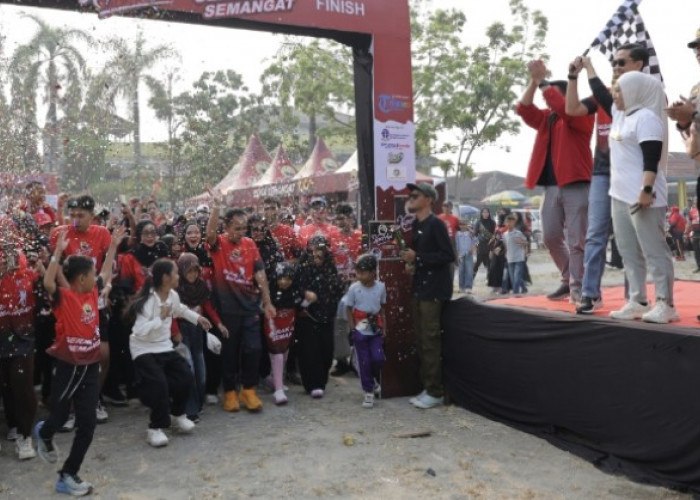 Semen Baturaja Perkuat Kemitraan Pelanggan Melalui Gerak Sehat Kapal Api di Pringsewu