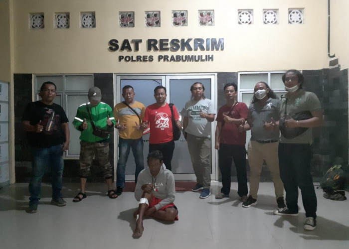 Team Gurita Polres Prabumulih Bekuk Pencuri Rel