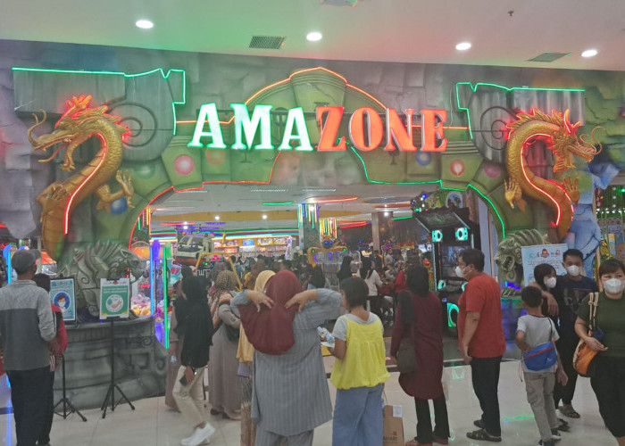  Arena Bermain Anak-Anak Amazone di PS Mall Palembang Ramai Pengunjung 