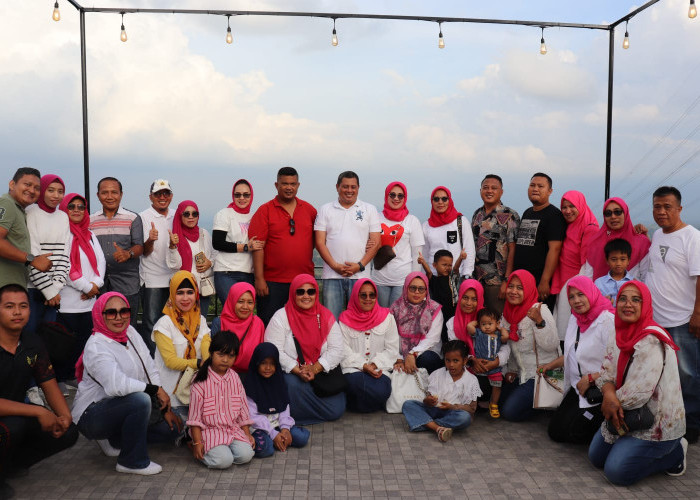 Dharma Wanita Persatuan Lapas Narkotika Kelas IIA Muara Beliti Gelar Pertemuan Rutin di Tebing Suban