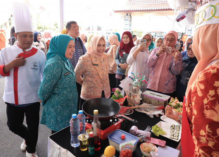 Semarak HUT ke-1343 Kota Palembang, Dewi Sastrani Ratu Dewa Buka Lomba Masak Bersama Fiesta