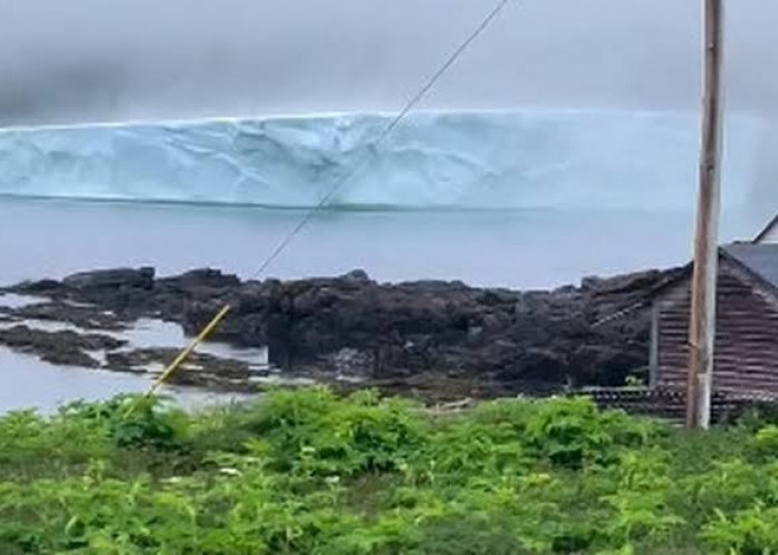 Bongkahan Es Setinggi 50 Meter yang Muncul di Kanada Jadi Tanda Kiamat? Ilmuan: 7 Tahun Lagi Bumi Hancur!