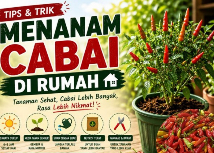 8 Tips Agar Tanaman Cabe Tumbuh Subur dan Berbuah Lebat untuk Petani Pemula