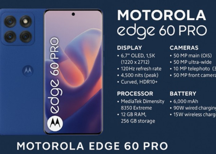 Motorola Edge 60 Pro Resmi Dijual, Usung Desain Mewah dan Spesifikasi Flagship dengan Harga Menarik