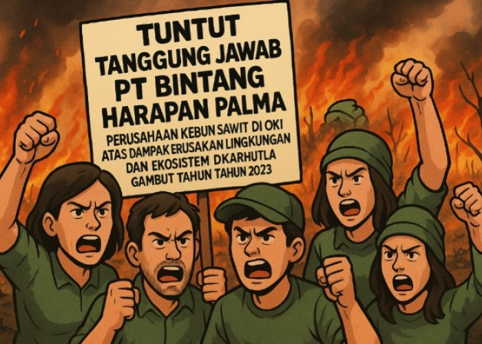 Aktivis Lingkungan Desak Penegakan Hukum Tegas Dampak Serius Karhutla PT Bintang Harapan Palma OKI