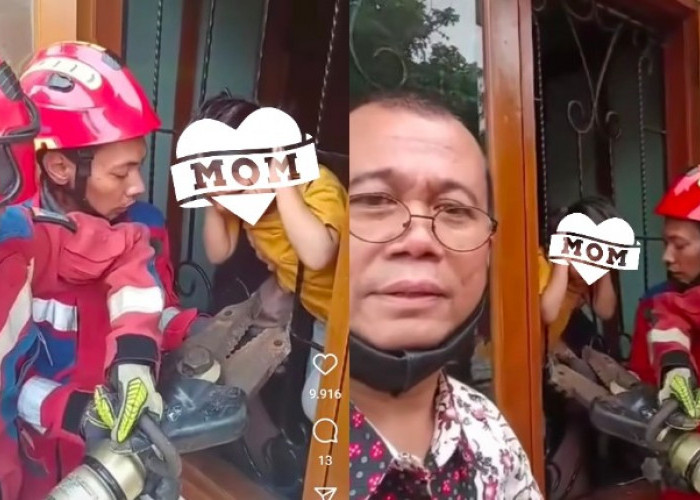 Video Detik-Detik Dramatis Damkar Evakuasi Kepala Anak Terjepit Teralis Jendela, Diganjar Apresiasi Warganet