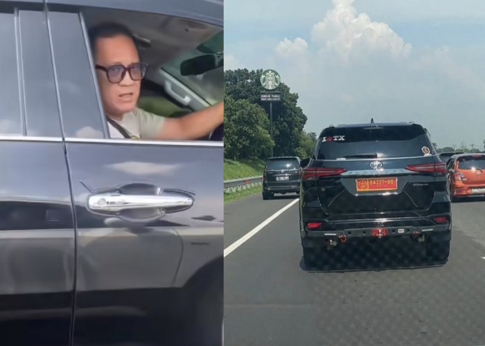 Viral Pengemudi Fortuner Plat Dinas TNI Cekcok di Jalan Tol, Ngaku Adik Jendral?