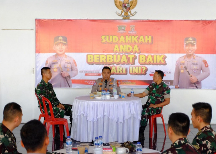 Kapolres OKI Sambut 14 Personel Seskoad Edukasi Warga Cegah Karhutla