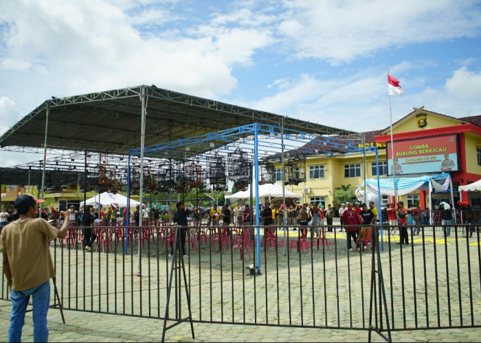 Event Burung Berkicau Kapolres OKI Cup Sambut Hari Bhayangkara ke-80 di Polres OKI 