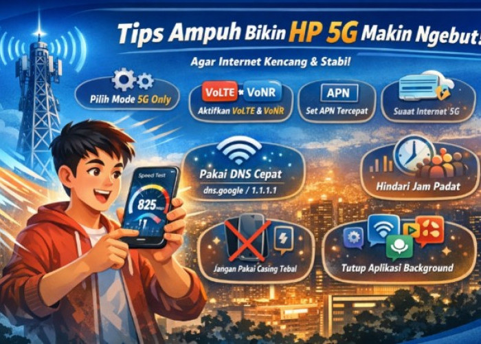 Internet Lemot di HP 5G? Ini Tips Manjur Setting Ponsel 5G agar Koneksi Makin Ngebut dan Stabil
