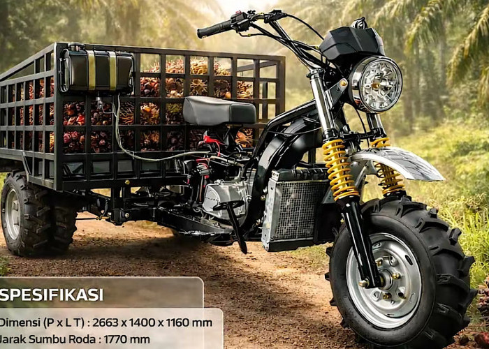 Motor Kebun 5 Roda, VIAR R5K Bawa Sawit Tetap Adem Punya Sistem Pendinginan Water Cooler