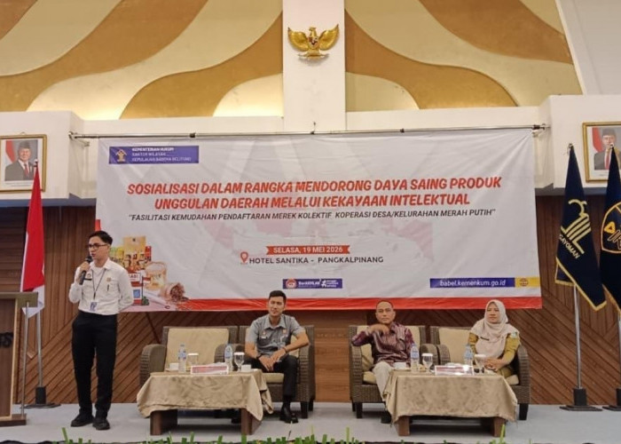 Perkuat Branding Produk Daerah, Kemenkum Babel Sosialisasikan Merek Kolektif