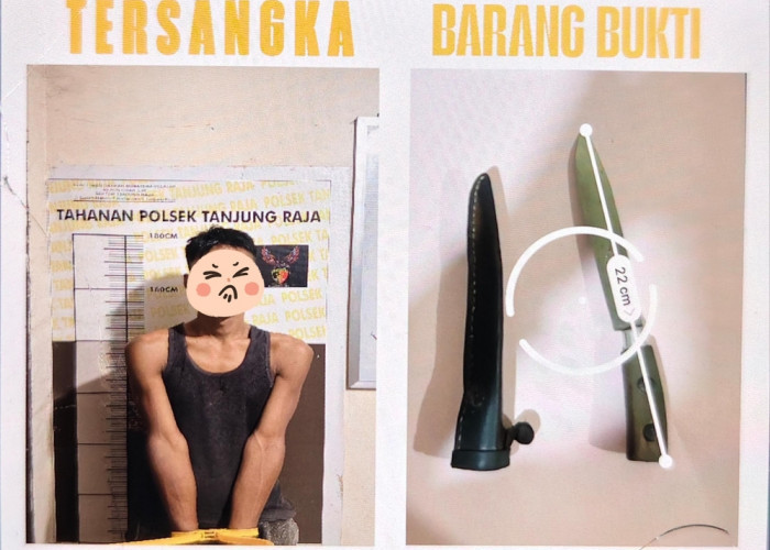 Mengamuk Sambil Bawa Sajam, Seorang Pria di Kotadaro 1 Ogan Ilir Terpaksa Digelandang ke Polsek Tanjung Raja