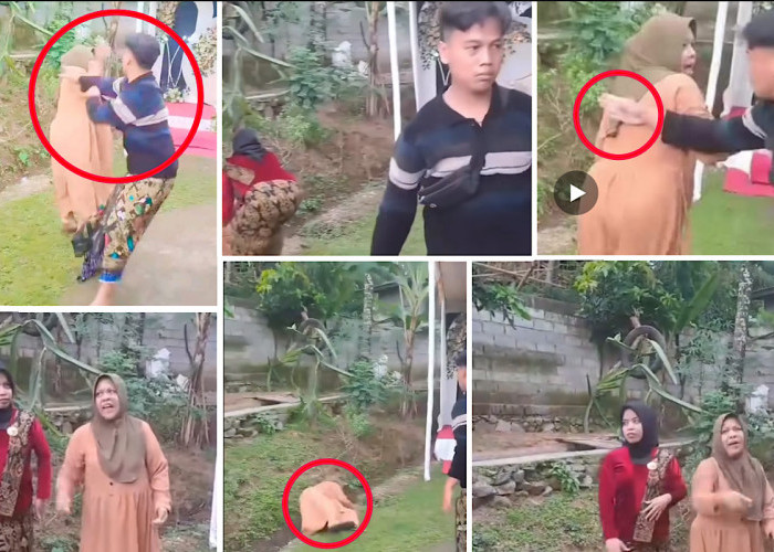 Terungkap, Pria Dorong Emak-emak Bongkar Janda 3 Kali Ternyata Agus, Adik Pengantin Perempuan  