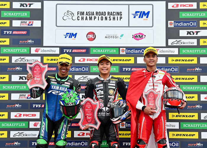 CBR Series Melesat Kencang, AHRT Borong Tiga Podium ARRC Motegi