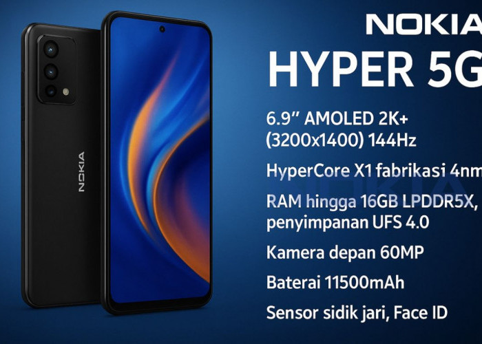 Nokia Hyper 5G: Flagship  dengan Kamera 200MP dan Chipset HyperCore X1, Performa Kelas Super?