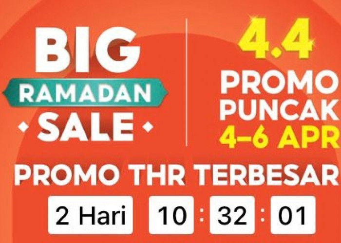 Dua Hari Lagi! Shopee Big Ramadhan Sale 4.4, Hadirkan Promo Terbesar se-Indonesia