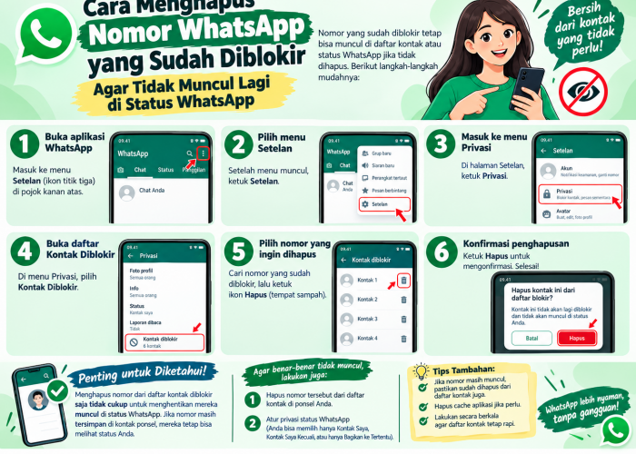  Cara Menghapus Nomor yang Sudah Diblokir di WhatsApp, Dijamin Ngak Muncul Lagi